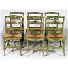 Image 1 : SET OF 6 SHERATON PAINTED SIDE CHAIRS with