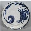 Image 1 : DEDHAM POTTERY PLATE with crab design, 8 3