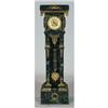 Image 1 : FRENCH MARBLE PEDESTAL CLOCK with bronze m