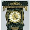 Image 2 : FRENCH MARBLE PEDESTAL CLOCK with bronze m