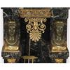 Image 5 : FRENCH MARBLE PEDESTAL CLOCK with bronze m