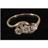 Image 1 : DIAMOND RING with a row of three central s