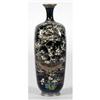 Image 1 : FINE JAPANESE CLOISONNE VASE with silver c