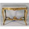 Image 1 : FRENCH STYLE GILTWOOD CENTER TABLE with ma