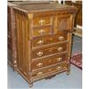 Image 1 : FANCY OAK TALL CHEST circa 1890, CONDITION