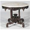 Image 1 : VICTORIAN MARBLE TOP PARLOR TABLE 34" acro