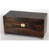 Image 2 : REGENCY ROSEWOOD TEA CADDY, 12" long, refi