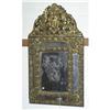 Image 1 : 1 DUTCH REPOUSSE MIRROR, 34"x20" with old