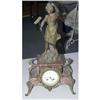 Image 1 : 1 FRENCH FIGURAL MANTLE CLOCK, 21" high, t