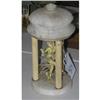 Image 1 : 1 ART DECO FIGURAL AND ALABASTER LAMP, cir