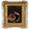 Image 1 : AMERICAN SCHOOL Child with a Fish Bowl 12"