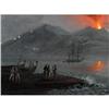 Image 2 : ITALIAN GOUACHE OF THE ERUPTION OF VESUVIU
