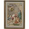 Image 1 : ITALIAN GOUACHE depicting a gathering of m