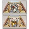 Image 1 : PAIR OF ITALIAN GOUACHE PANELS each 10 1/4