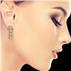 Image 3 : 3.84 ctw Emerald Cut Diamond Micro Pave Earrings 18K Yellow Gold - REF-459K8Y