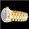 Image 3 : Rolex Men's 18K Yellow President, QuickSet, Diam Dial & Diam/Sapphire Bezel