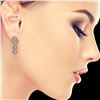 Image 3 : 3.84 ctw Oval Cut Diamond Micro Pave Earrings 18K Rose Gold - REF-334A6N