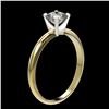 Image 3 : 0.50 ctw Certified VS/SI Quality Cushion Cut Diamond Ring 10k Yellow Gold - REF-60M3G