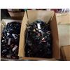 Image 2 : Two boxes of various audio cords, AC cords and more