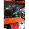 Image 1 : 2 tackle boxes with contents with net and fish finder
