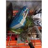 Image 2 : 2 tackle boxes with contents with net and fish finder