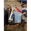 Image 2 : METAL TOOLBOX WITH CONTENTS AND BOX OF CAULKING GUNS AND CLAMPS