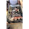 Image 2 : LUGGAGE BAG WITH BADMINTON RACKETS, TENNIS RACKET AND ROLLE BLADES
