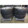 Image 2 : SET OF 4 TIRES COOPER 305/50R20 INCH TIRES ON 6 BOLT RIMS