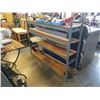 Image 1 : 4 tier ez rect shelf unit - 4 foot high, 63 inches long, 1 foot deep 5 foot long shelves