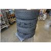 Image 2 : Set of four bridgestone dueller P255 70 R18 tires on aluminum jeep 5 x 127 bolt pattern rims