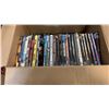 Image 2 : 2 BOXES OF DVDS AND SMALL SHELVES