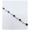 Image 3 : STERLING SILVER GENUINE SAPPHIRE AND CZ BRACELET W/ APPRAISAL $850