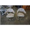 Image 1 : 2 BRASS SWIVEL STOOLS