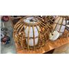 Image 2 : 2 BAMBOO HANGING LANTERNS
