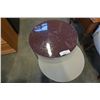 Image 2 : 2 PIECE ROUND NESTING ENDTABLE SET - METAL AND GLASS