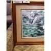 Image 2 : FRAMED PRINT " NORTHERN ECHO - COMMON LOON" BY HERBERT PIKL