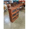 Image 2 : WOOD GLASS DOOR LAWYERS BOOKCASE