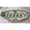 Image 8 : NORITAKE CHINA PLATTER WITH 5 SMALL DISHES AND CHINA PLATES AND VASE