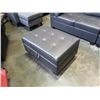 Image 4 : BRAND NEW 4 PIECE GREY AIR LEATHER SECTIONAL SOFA W/ REVERSIBLE CHAISE AND STORAGE OTTOMAN - RETAIL 