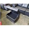 Image 5 : BRAND NEW 4 PIECE GREY AIR LEATHER SECTIONAL SOFA W/ REVERSIBLE CHAISE AND STORAGE OTTOMAN - RETAIL 
