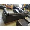 Image 7 : BRAND NEW 4 PIECE GREY AIR LEATHER SECTIONAL SOFA W/ REVERSIBLE CHAISE AND STORAGE OTTOMAN - RETAIL 