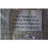 Image 8 : BRAND NEW BEAUTY REST STERLING WILDER DROP TOP KINGSIZE MATTRESS RETAIL $1899 - SMALL SNAG IN FABRIC