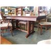 Image 2 : MODERN DINING TABLE WITH 2 LEAFS AND 6 CHAIRS