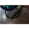 Image 8 : BRAND NEW BLUE DOUBLE HANGING EGG CHAIR - RETAIL $1969 W/ FOLDABLE FRAME, POWDER COATED STEEL FRAME,