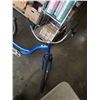 Image 2 : BLUE 3 WHEEL BIKE WITH BASKET-RIDEABLE BUT BACK WHEELS HAVE SLIGHT BEND