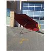 Image 1 : RED PATIO UMBRELLA - EXTENTION BROKEN OFF