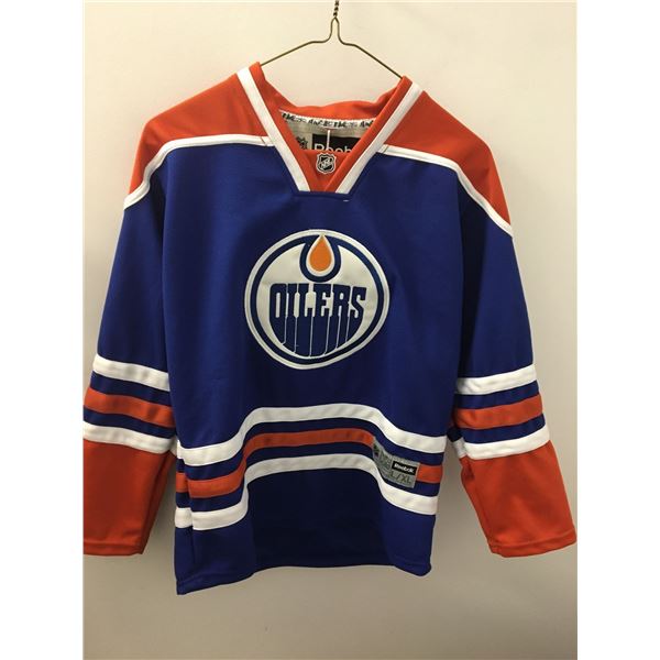 Oilers hall jersey reebok sz.youth lg
