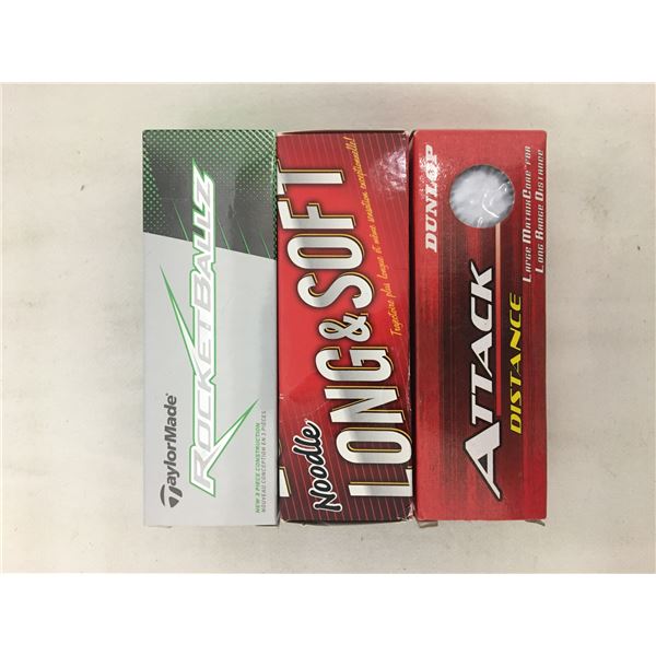 3 New 3pk golf balls