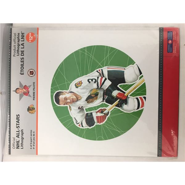Pierre pilote lithograph w/stamp