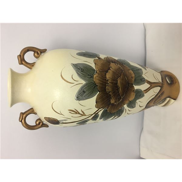 NEW lg vase 2ft gold